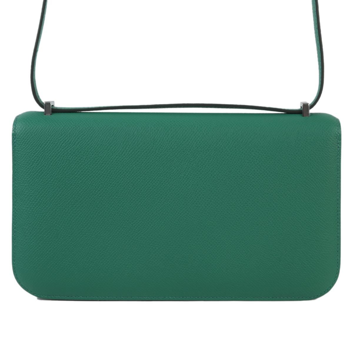 Unused ( Rank NS ) HERMÈS Constance Elan Vert Vertigo (U4) Epsom Palladium hardware B (2023) - 3