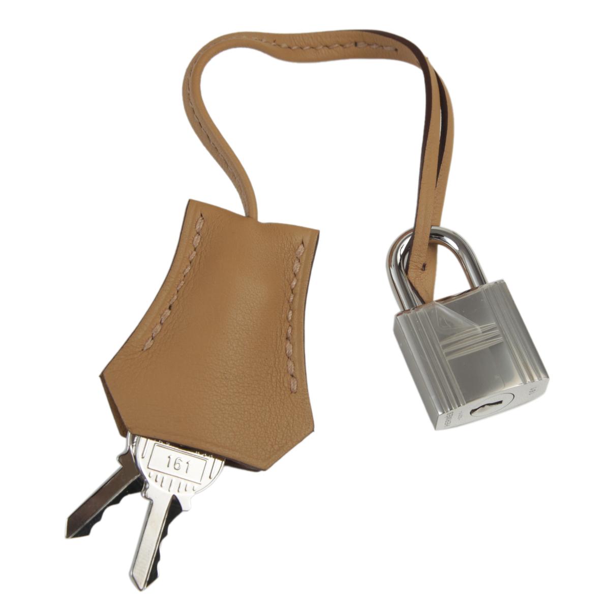Unused ( Rank NS ) HERMÈS Limited Edition Birkin 25  In & Out Biscuit (4B) Swift Palladium hardware Z (2021) - 18