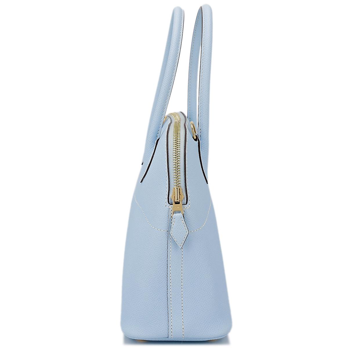 Very Good ( Rank A) HERMÈS Bolide 27 Bleu Brume (T0) Epsom Gold hardware Y (2020) - 5