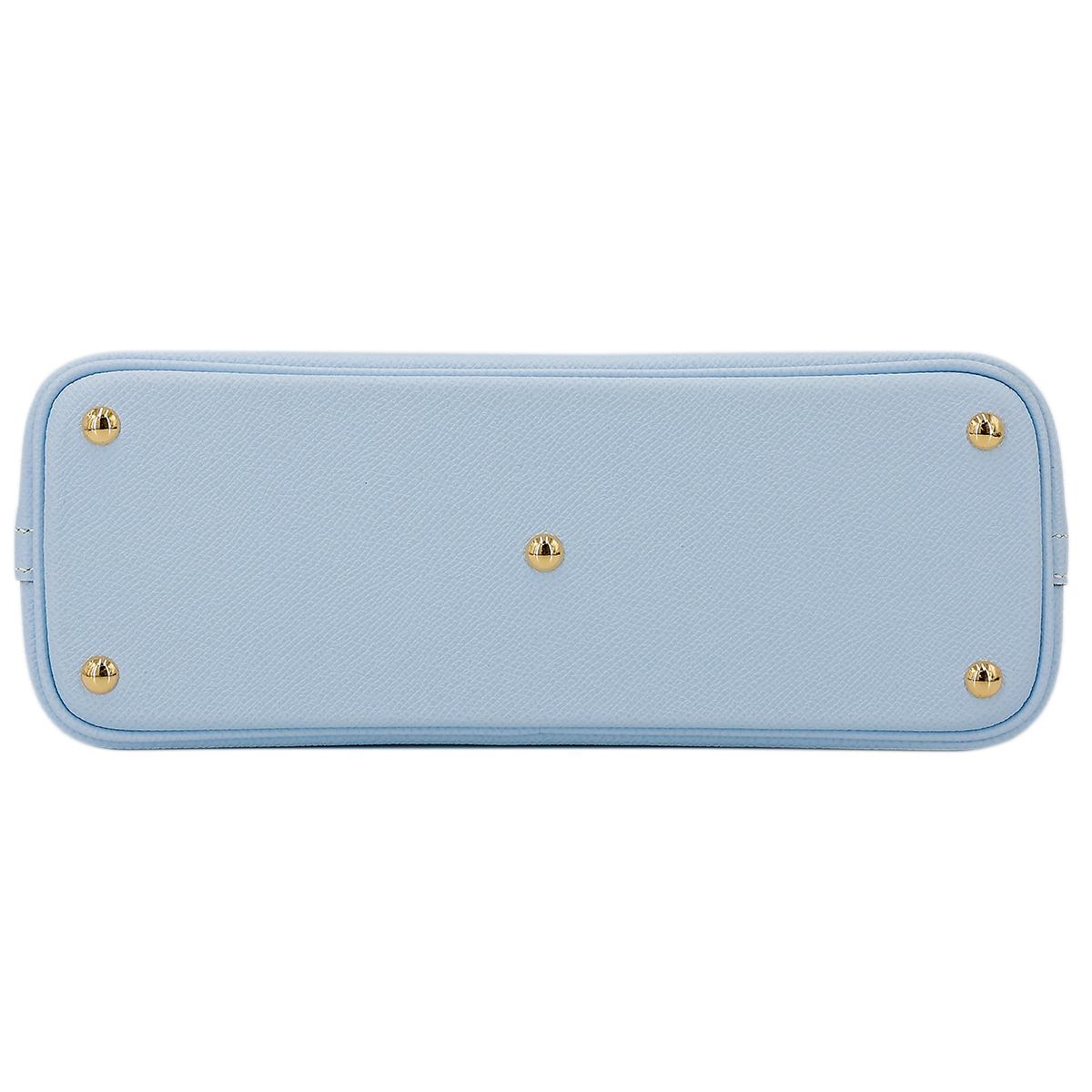 Very Good ( Rank A) HERMÈS Bolide 27 Bleu Brume (T0) Epsom Gold hardware Y (2020) - 7