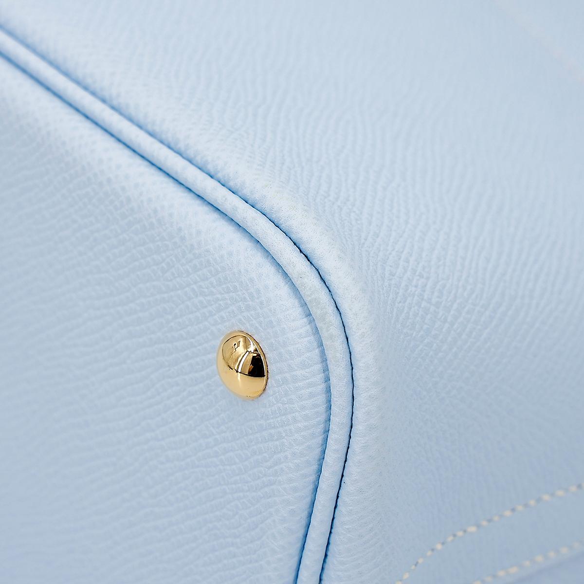 Very Good ( Rank A) HERMÈS Bolide 27 Bleu Brume (T0) Epsom Gold hardware Y (2020) - 8