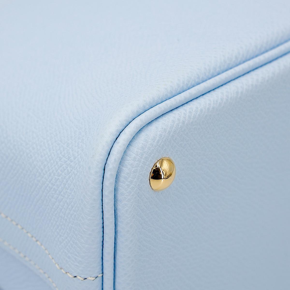 Very Good ( Rank A) HERMÈS Bolide 27 Bleu Brume (T0) Epsom Gold hardware Y (2020) - 9