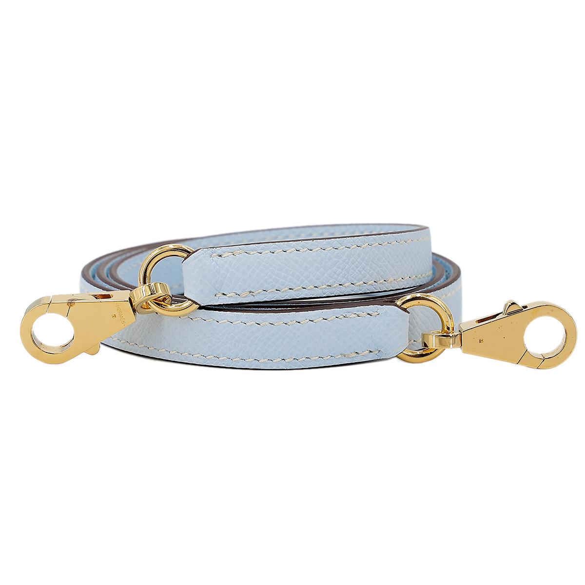Very Good ( Rank A) HERMÈS Bolide 27 Bleu Brume (T0) Epsom Gold hardware Y (2020) - 19