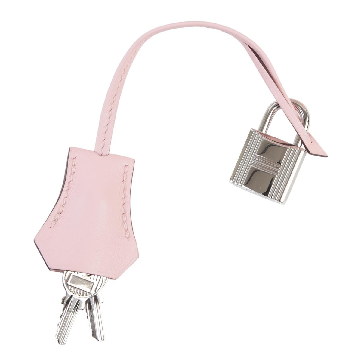 Very Good ( Rank A) HERMÈS Birkin 25 Rose Sakura (3Q) Swift Palladium hardware Z (2021) - 18