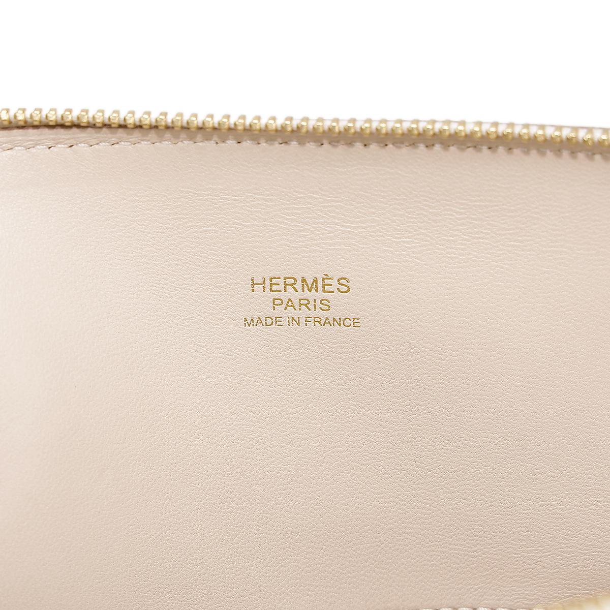 Excellent ( Rank SA ) HERMÈS Bolide 27 Craie (10) Epsom Gold hardware Z (2021) - 13
