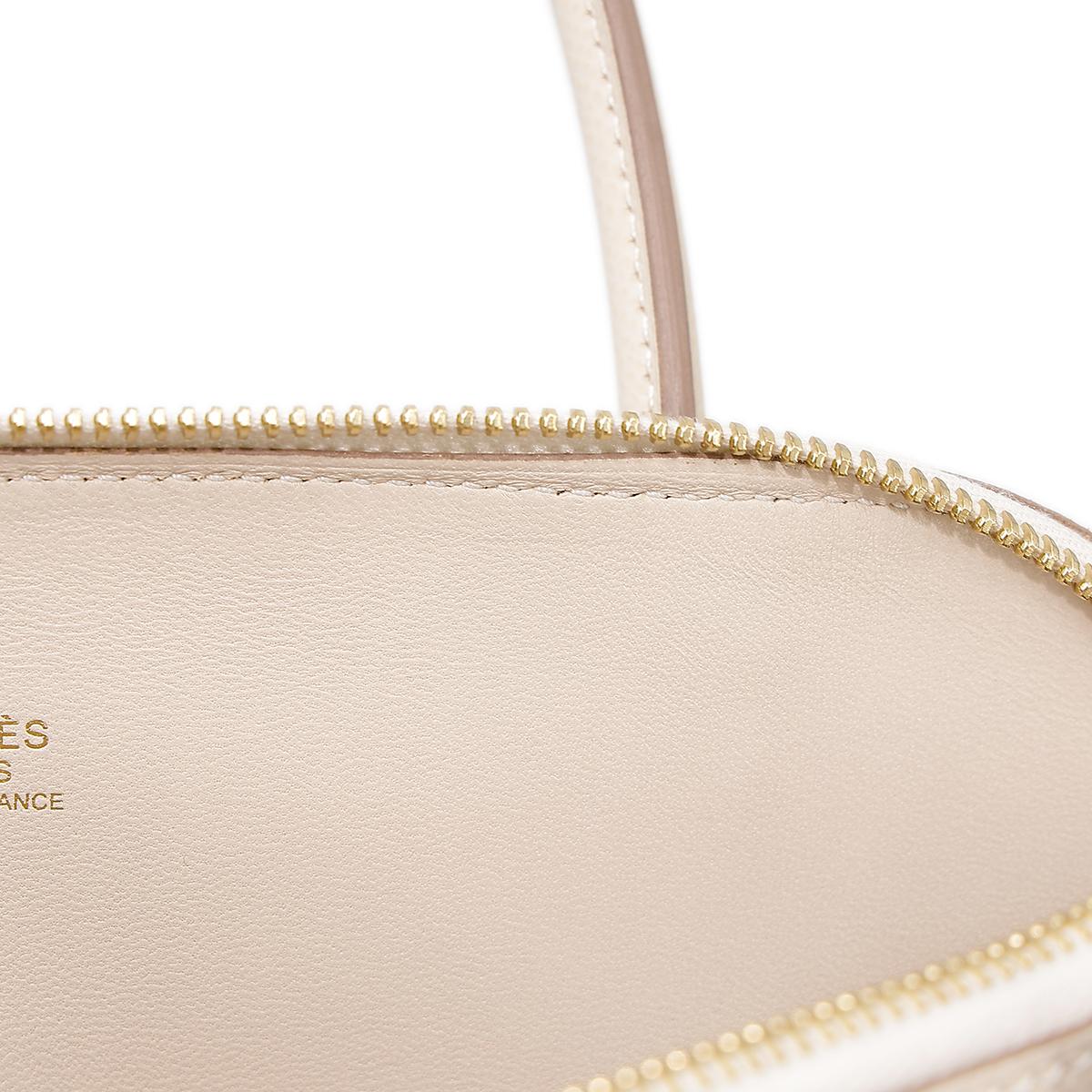 Excellent ( Rank SA ) HERMÈS Bolide 27 Craie (10) Epsom Gold hardware Z (2021) - 15