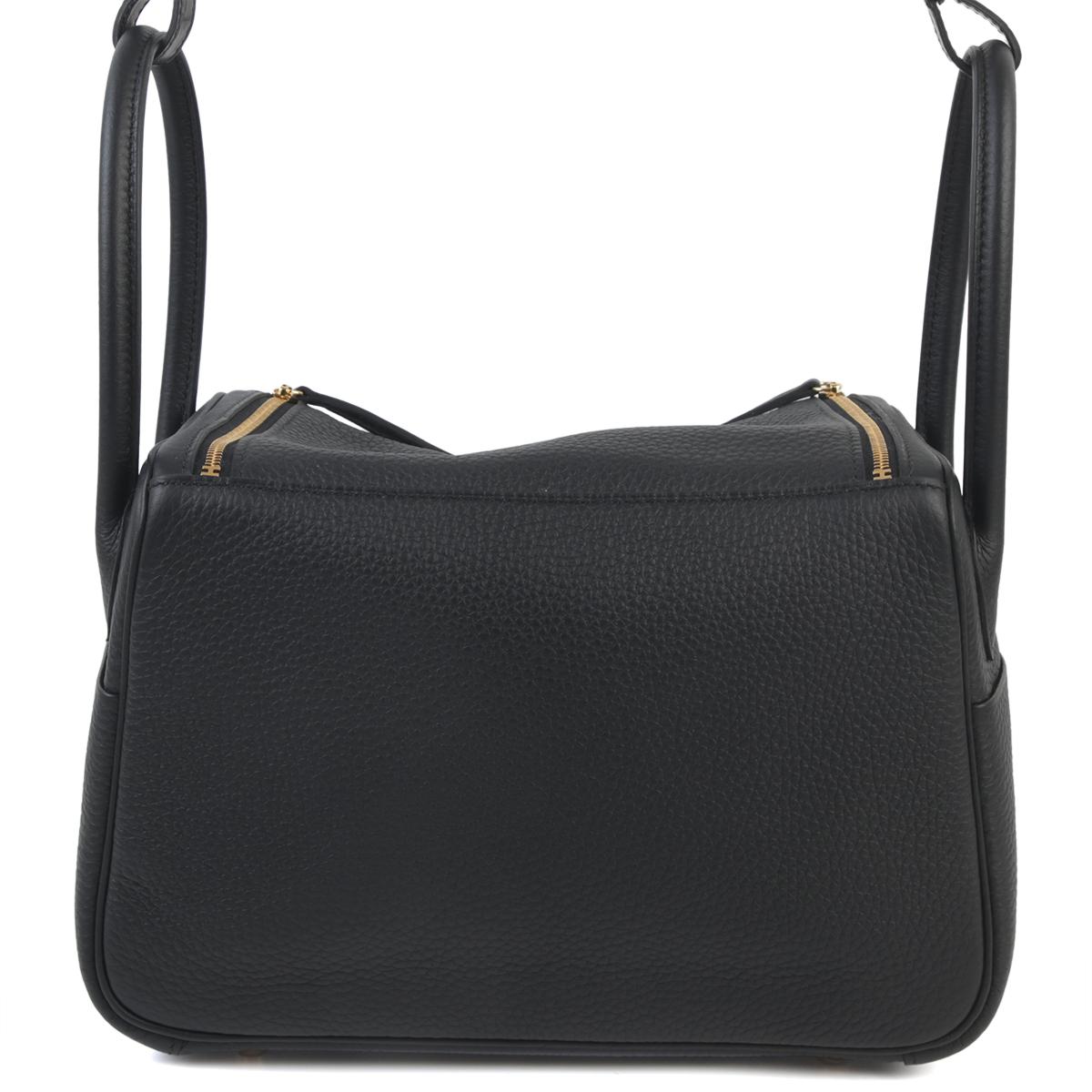 Unused ( Rank NS ) HERMÈS Lindy 26 Black (89) Niloticus Crocodile Clemence Gold hardware B (2023) - 3