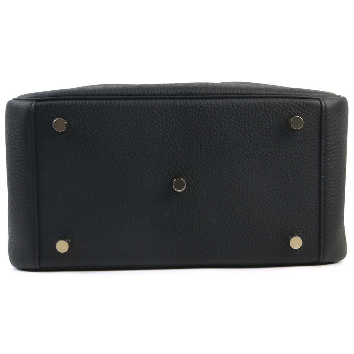 Unused ( Rank NS ) HERMÈS Lindy 26 Black (89) Niloticus Crocodile Clemence Gold hardware B (2023) - 7