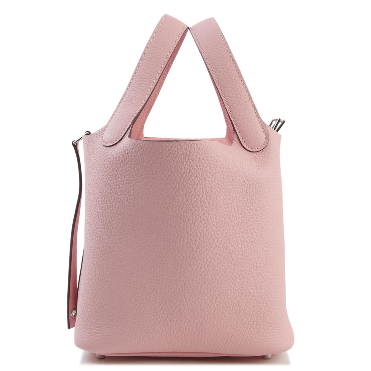 Unused ( Rank NS ) HERMÈS Picotin Lock PM Rose Sakura (3Q) Clemence Palladium hardware B (2023) - 4