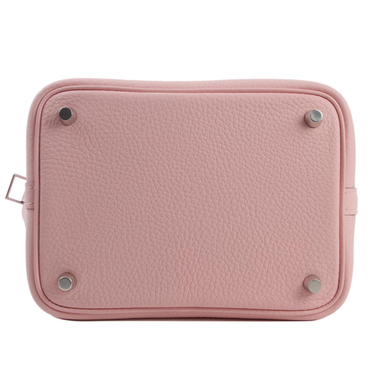 Unused ( Rank NS ) HERMÈS Picotin Lock PM Rose Sakura (3Q) Clemence Palladium hardware B (2023) - 7