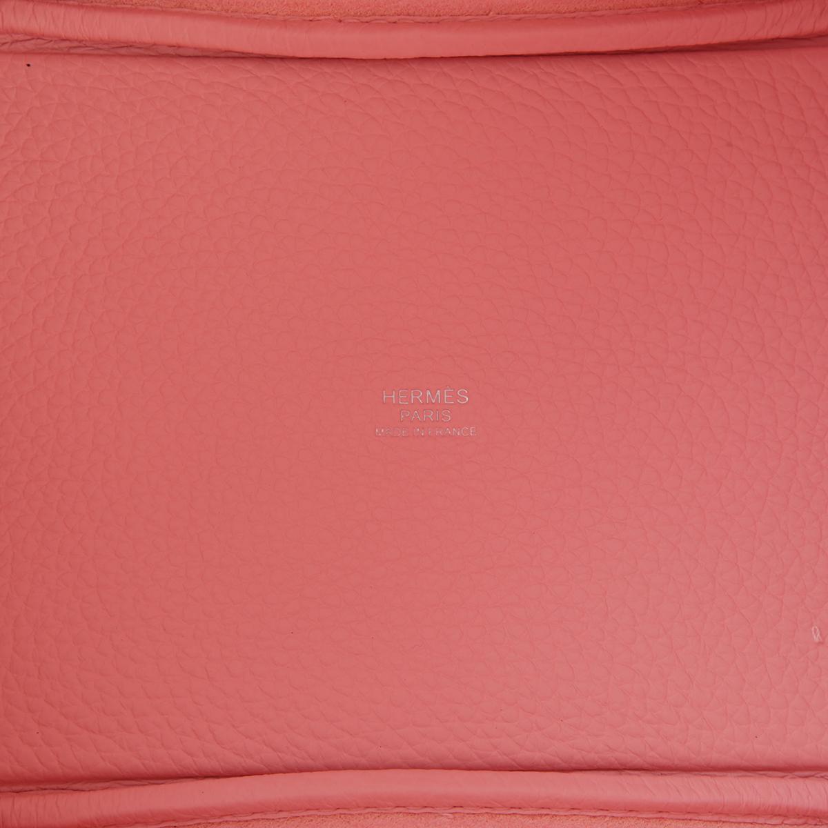 Unused ( Rank NS ) HERMÈS Picotin Lock PM Rose Sakura (3Q) Clemence Palladium hardware B (2023) - 12