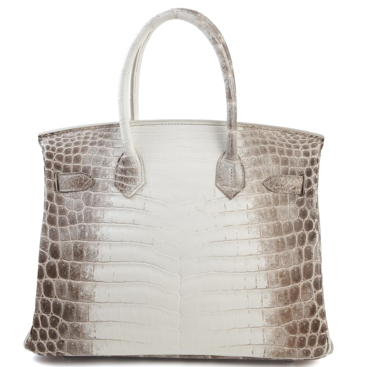 Unused ( Rank NS ) HERMÈS Limited Edition Birkin 30 Himalaya Matte Niloticus Crocodile Palladium hardware X (2016) - 3