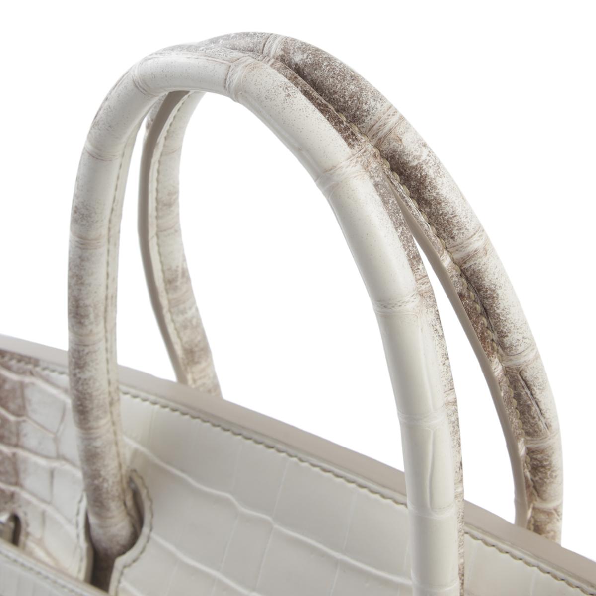 Unused ( Rank NS ) HERMÈS Limited Edition Birkin 30 Himalaya Matte Niloticus Crocodile Palladium hardware X (2016) - 6