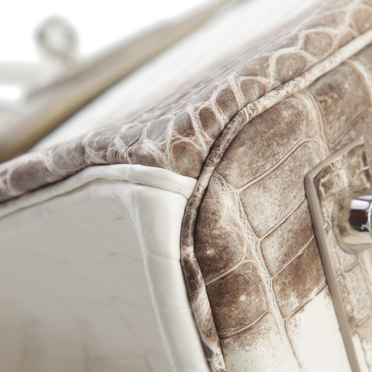 Unused ( Rank NS ) HERMÈS Limited Edition Birkin 30 Himalaya Matte Niloticus Crocodile Palladium hardware X (2016) - 8