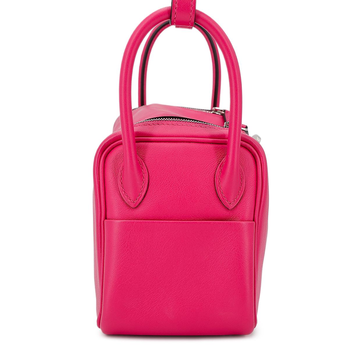 ランク A HERMÈS エルメス ミニリンディ フランボワーズ (90) スイフト シルバー金具 Z刻印 - 5