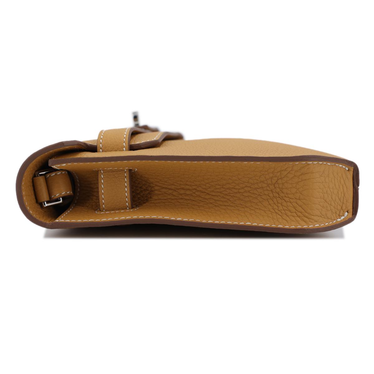 Brand New ( Rank N ) HERMÈS Kelly depeches 25 Natural Sable (21) Togo Palladium hardware B (2023) - 5