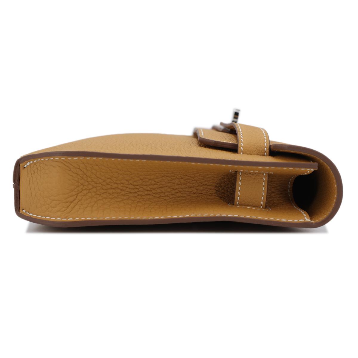 Brand New ( Rank N ) HERMÈS Kelly depeches 25 Natural Sable (21) Togo Palladium hardware B (2023) - 6