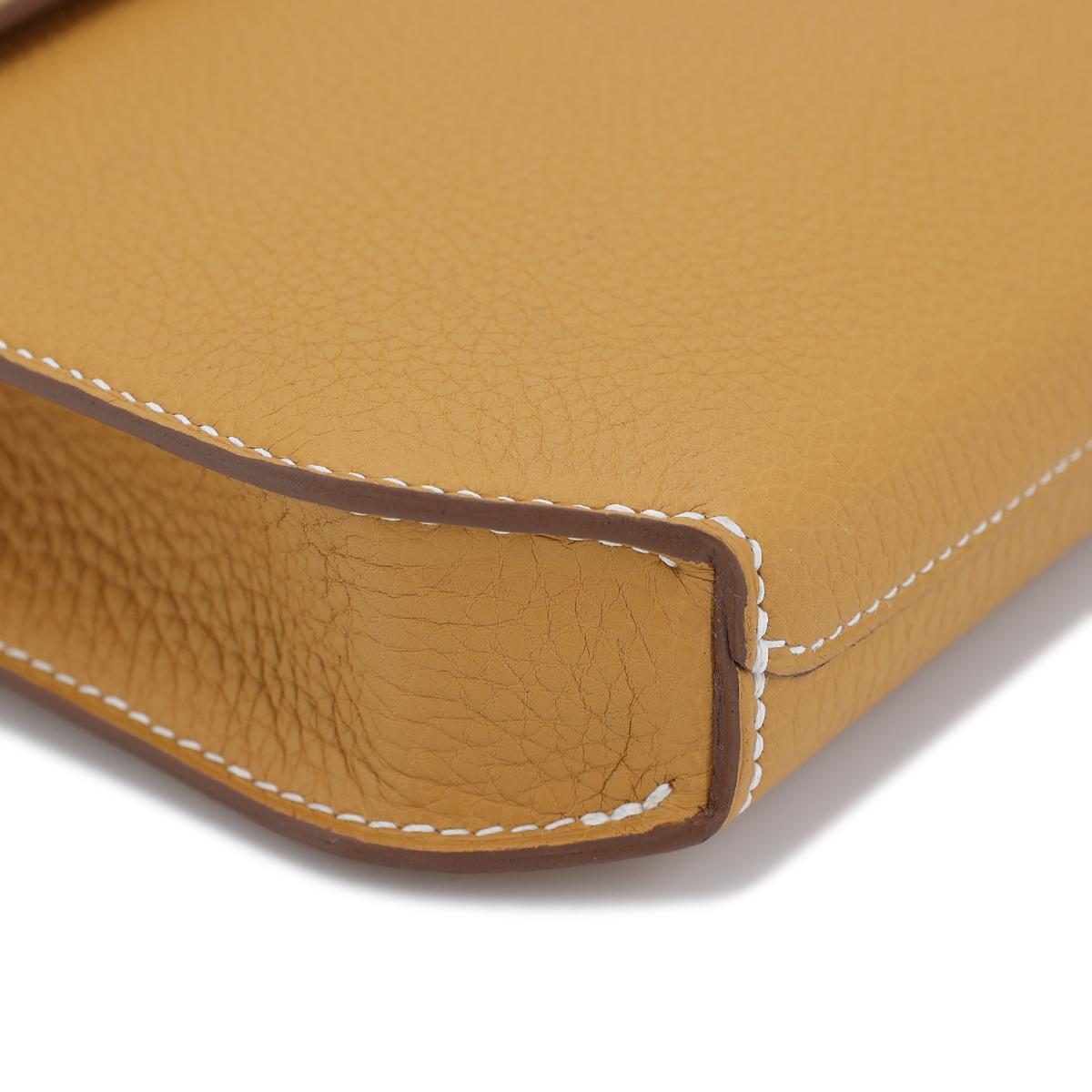 Brand New ( Rank N ) HERMÈS Kelly depeches 25 Natural Sable (21) Togo Palladium hardware B (2023) - 10