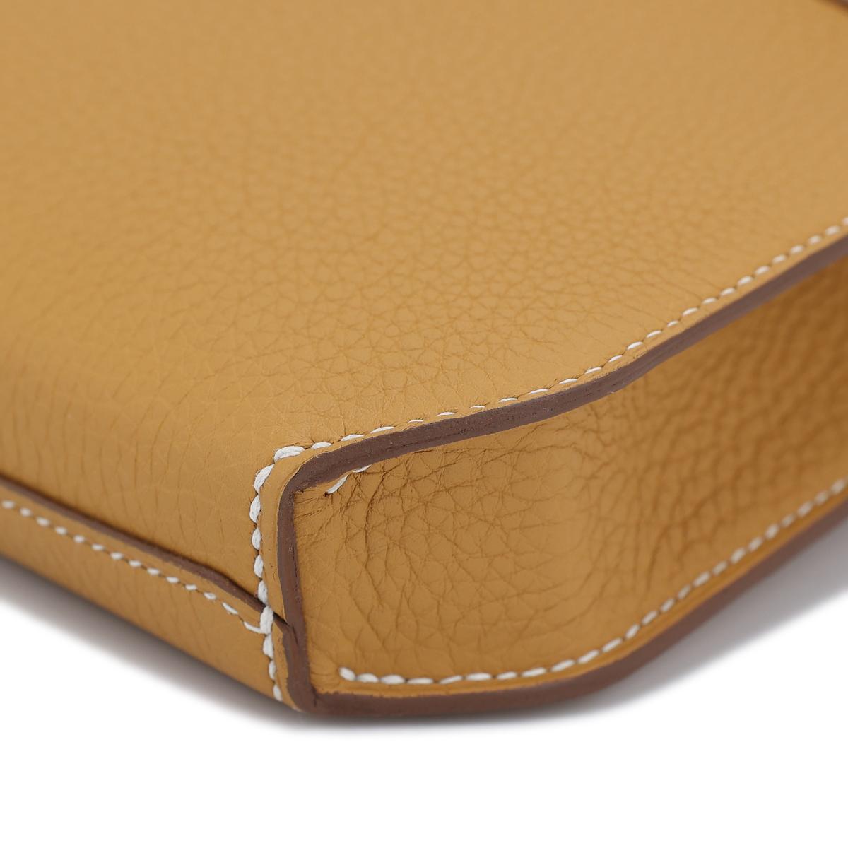 Brand New ( Rank N ) HERMÈS Kelly depeches 25 Natural Sable (21) Togo Palladium hardware B (2023) - 13