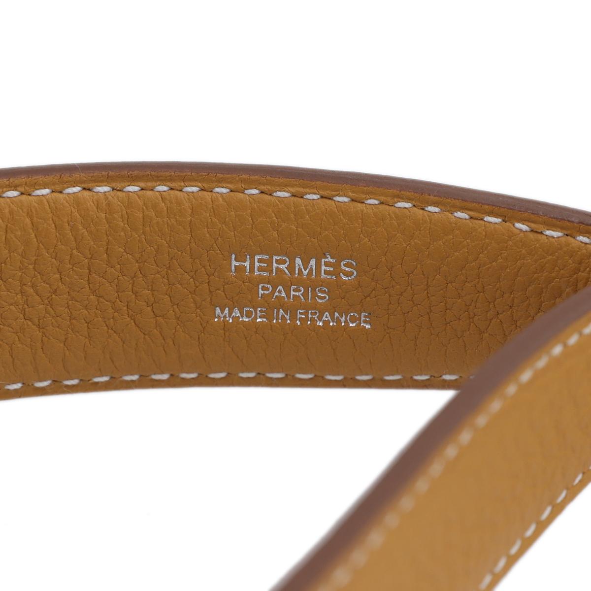 Brand New ( Rank N ) HERMÈS Kelly depeches 25 Natural Sable (21) Togo Palladium hardware B (2023) - 9