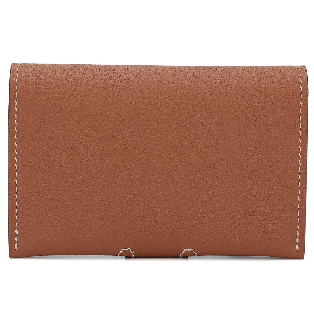 Brand New ( Rank N ) HERMÈS R.M.S card holder Gold (37) Evercolor Enamel hardware B (2023) - 3
