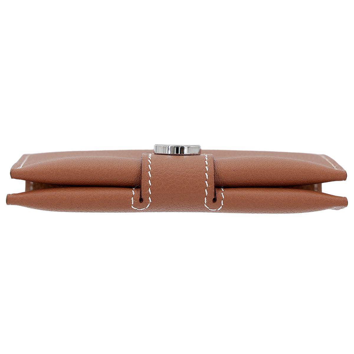Brand New ( Rank N ) HERMÈS R.M.S card holder Gold (37) Evercolor Enamel hardware B (2023) - 6