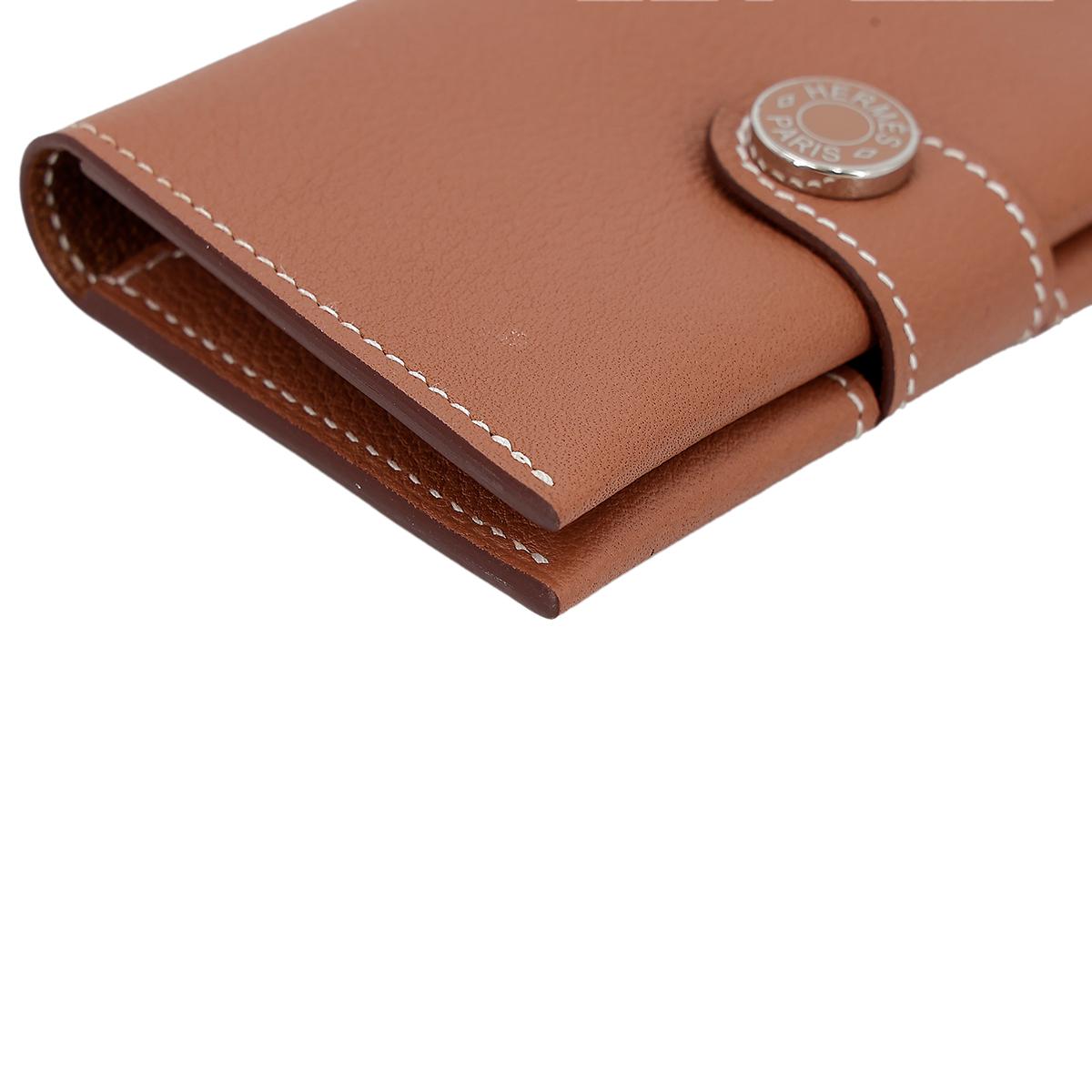 Brand New ( Rank N ) HERMÈS R.M.S card holder Gold (37) Evercolor Enamel hardware B (2023) - 8