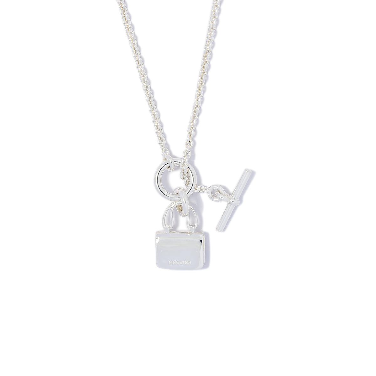 未使用保存品 HERMÈS 愛馬仕 Amulettes Constance吊墜 銀色 925銀 - 4