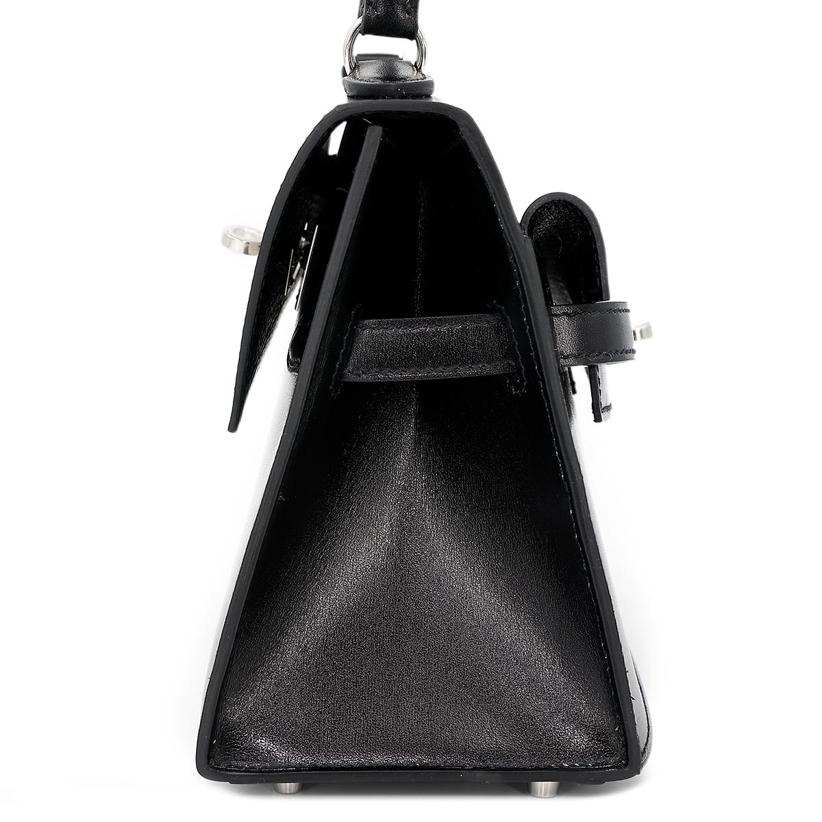 Brand New ( Rank N ) HERMÈS Limited Edition Kelly 20 en Desordre Black (89) Box-calf Palladium hardware W (2024) - 5