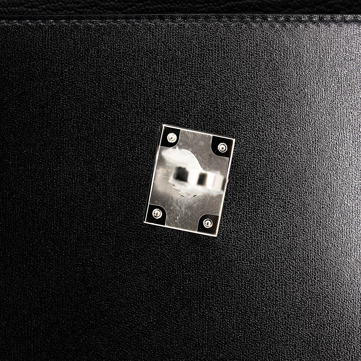 Brand New ( Rank N ) HERMÈS Limited Edition Kelly 20 en Desordre Black (89) Box-calf Palladium hardware W (2024) - 21