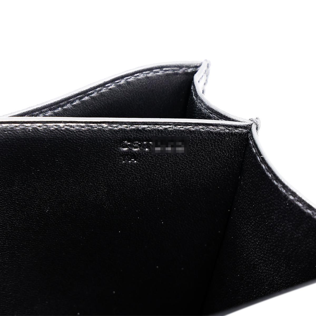 ランク SA HERMÈS エルメス コンスタンス3 ミニ ブラック クロコダイル アリゲーター ピンクゴールド金具 C刻印 - 26