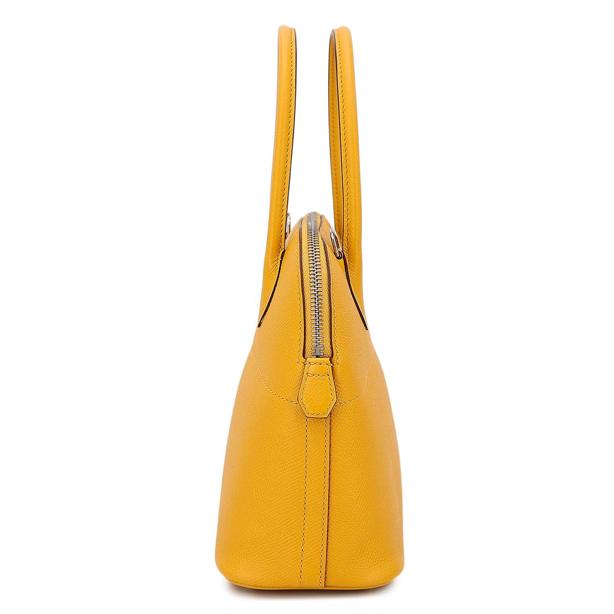 Very Good ( Rank A) HERMÈS Bolide 27 Jaune Ambre (9D) Epsom Palladium hardware C (2018) - 4