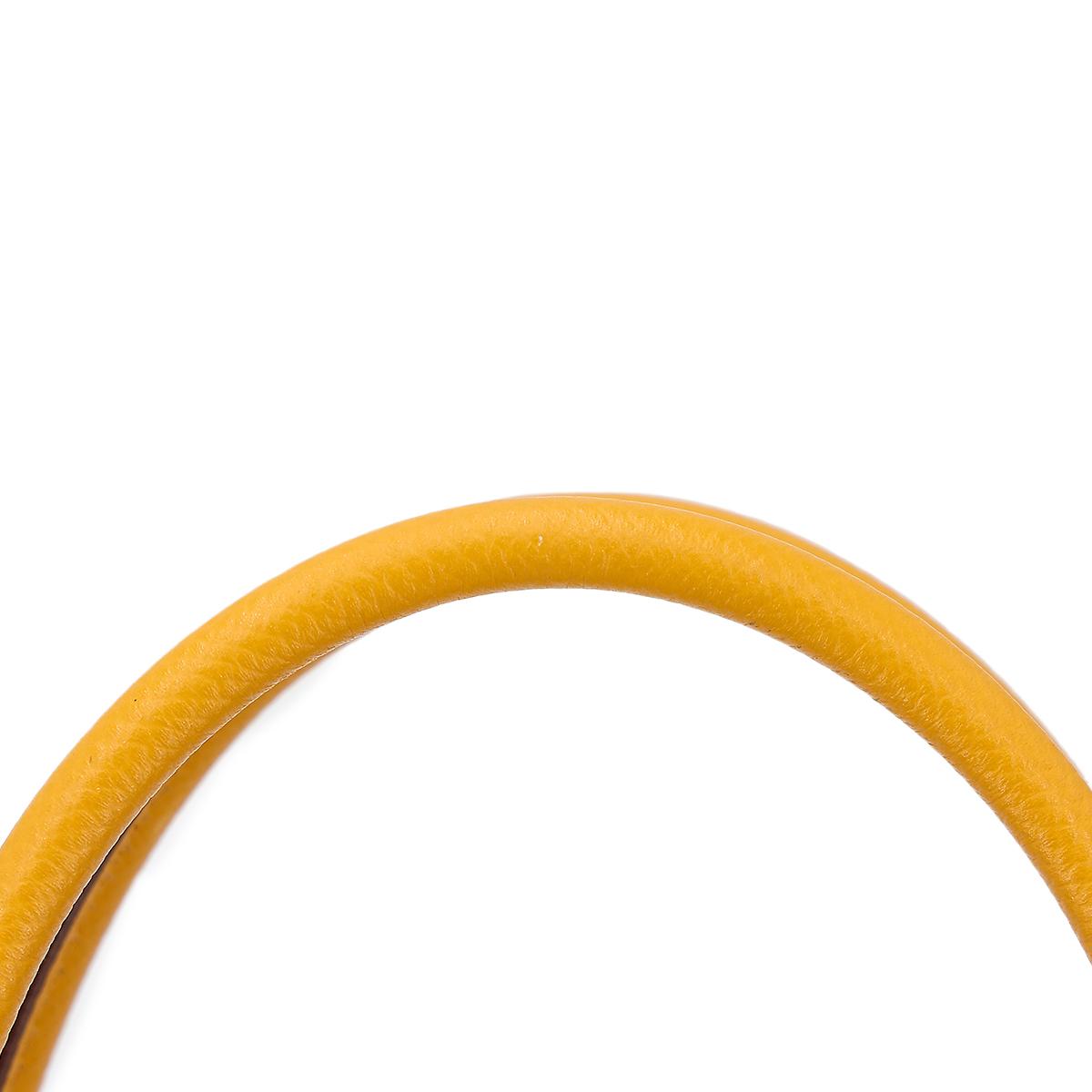 Very Good ( Rank A) HERMÈS Bolide 27 Jaune Ambre (9D) Epsom Palladium hardware C (2018) - 16