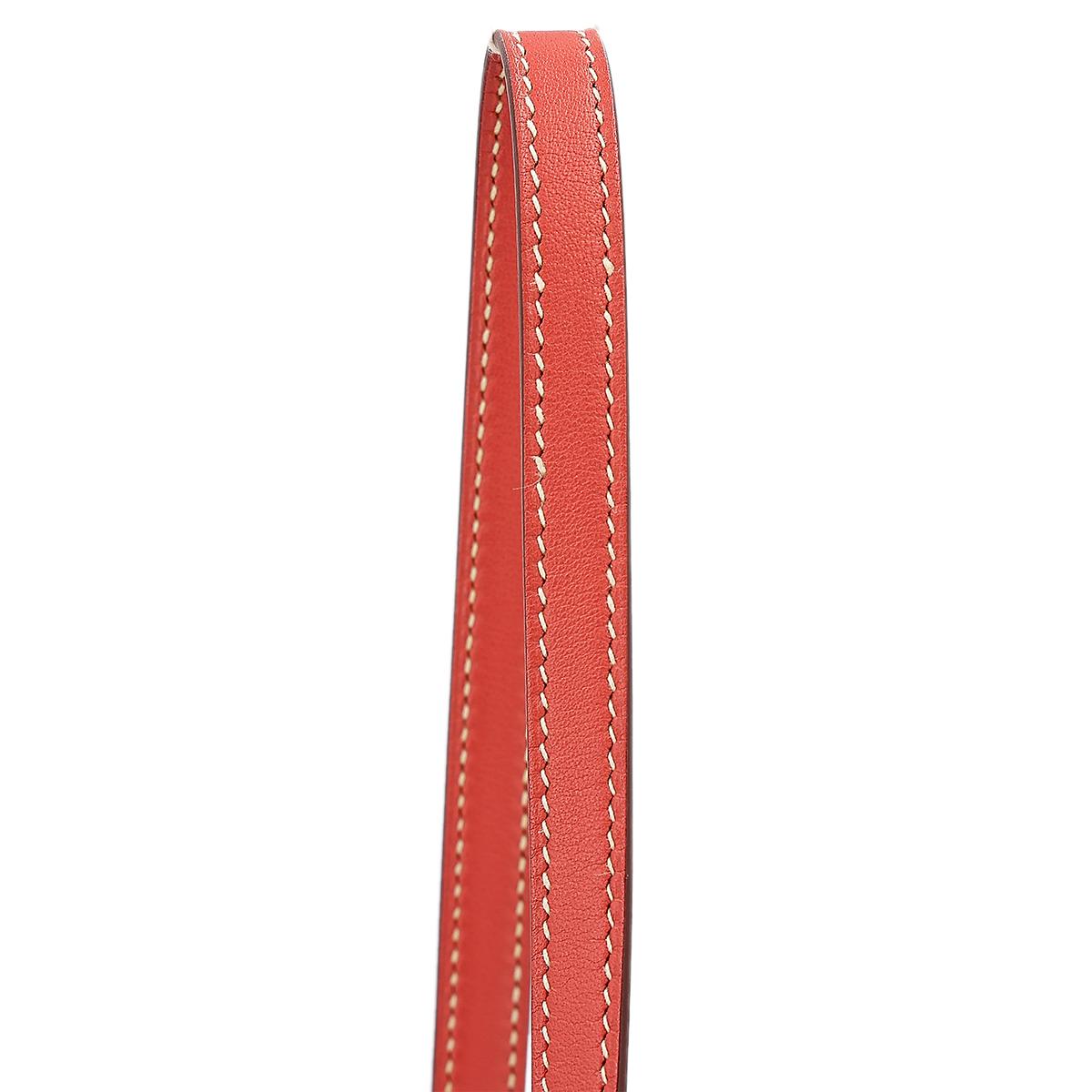 Very Good ( Rank A) HERMÈS Roulis Mini Sanguine (9M) Swift Permabrass hardware Z (2021) - 6