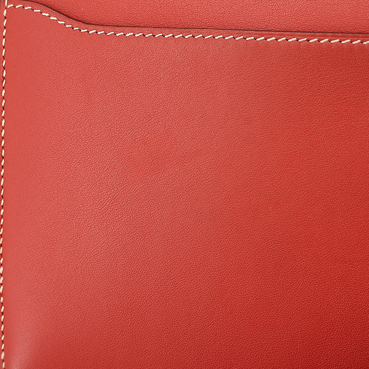 Very Good ( Rank A) HERMÈS Roulis Mini Sanguine (9M) Swift Permabrass hardware Z (2021) - 13