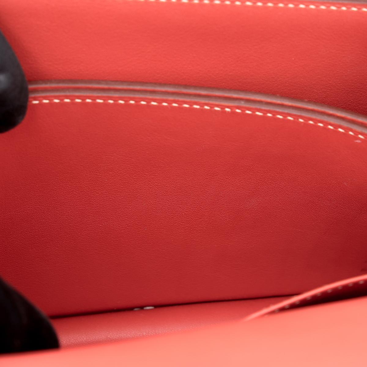 Very Good ( Rank A) HERMÈS Roulis Mini Sanguine (9M) Swift Permabrass hardware Z (2021) - 19