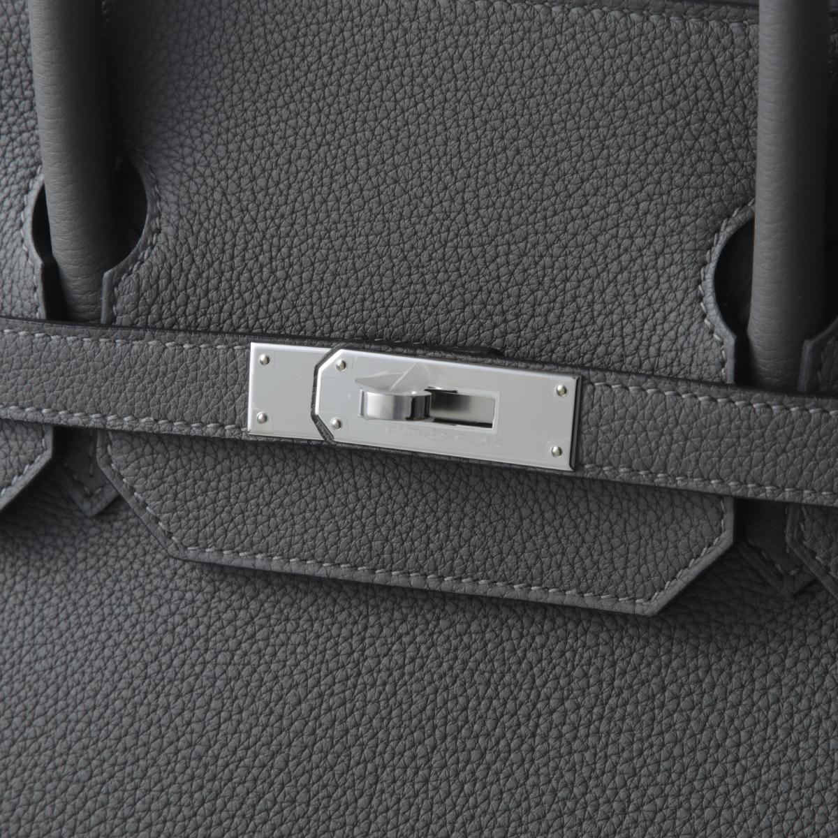 Brand New ( Rank N ) HERMÈS Birkin 40 Gris Meyer (0L) Togo Palladium hardware W (2024) - 12