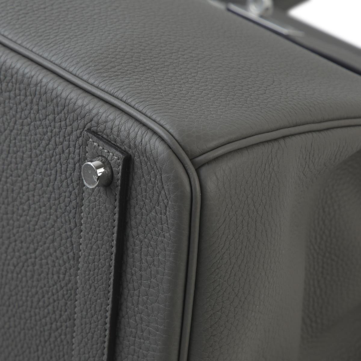Brand New ( Rank N ) HERMÈS Birkin 40 Gris Meyer (0L) Togo Palladium hardware W (2024) - 9