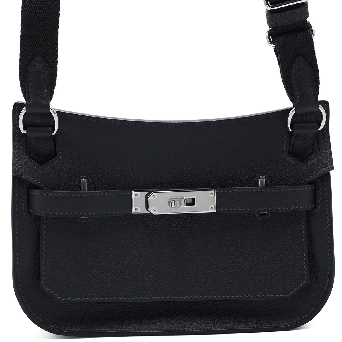 Brand New ( Rank N ) HERMÈS Jypsiere Mini Caban (3Y) Evercolor Palladium hardware W (2024) - 1