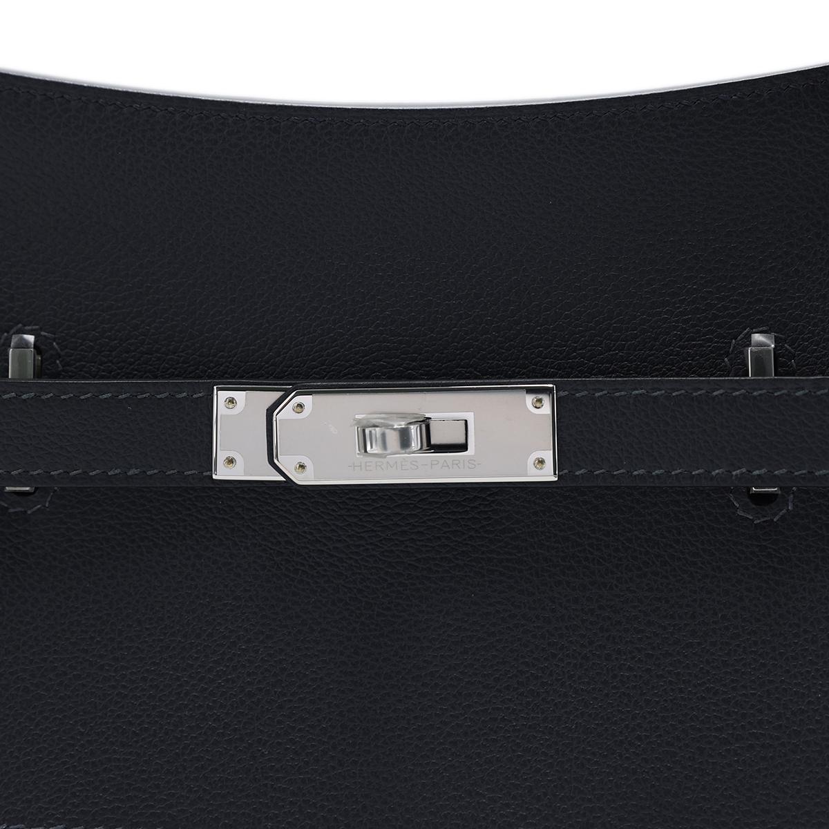 Brand New ( Rank N ) HERMÈS Jypsiere Mini Caban (3Y) Evercolor Palladium hardware W (2024) - 12
