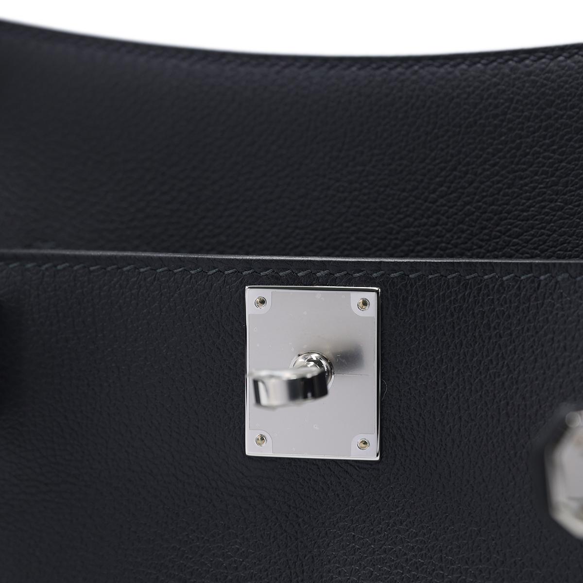 Brand New ( Rank N ) HERMÈS Jypsiere Mini Caban (3Y) Evercolor Palladium hardware W (2024) - 13