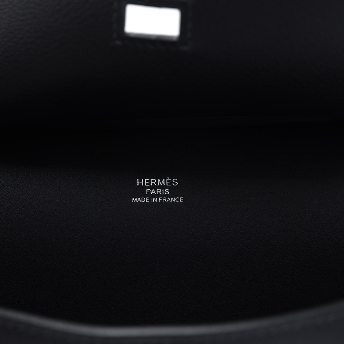 Brand New ( Rank N ) HERMÈS Jypsiere Mini Caban (3Y) Evercolor Palladium hardware W (2024) - 18
