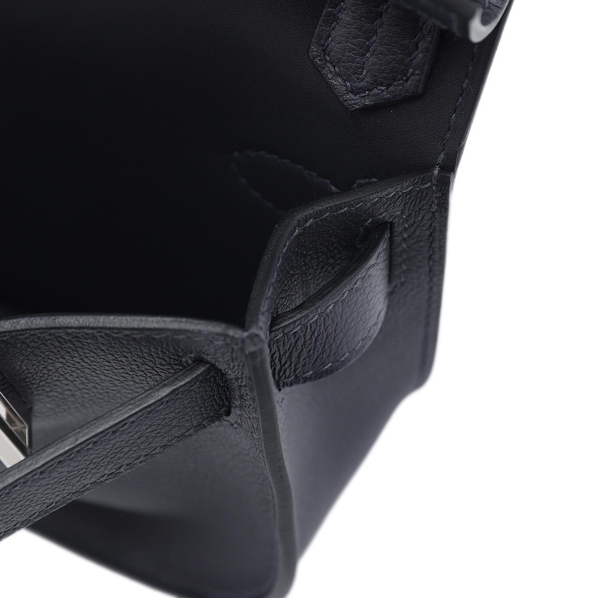 Brand New ( Rank N ) HERMÈS Jypsiere Mini Caban (3Y) Evercolor Palladium hardware W (2024) - 16