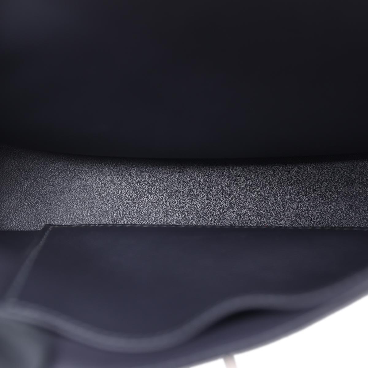 Brand New ( Rank N ) HERMÈS Jypsiere Mini Caban (3Y) Evercolor Palladium hardware W (2024) - 15