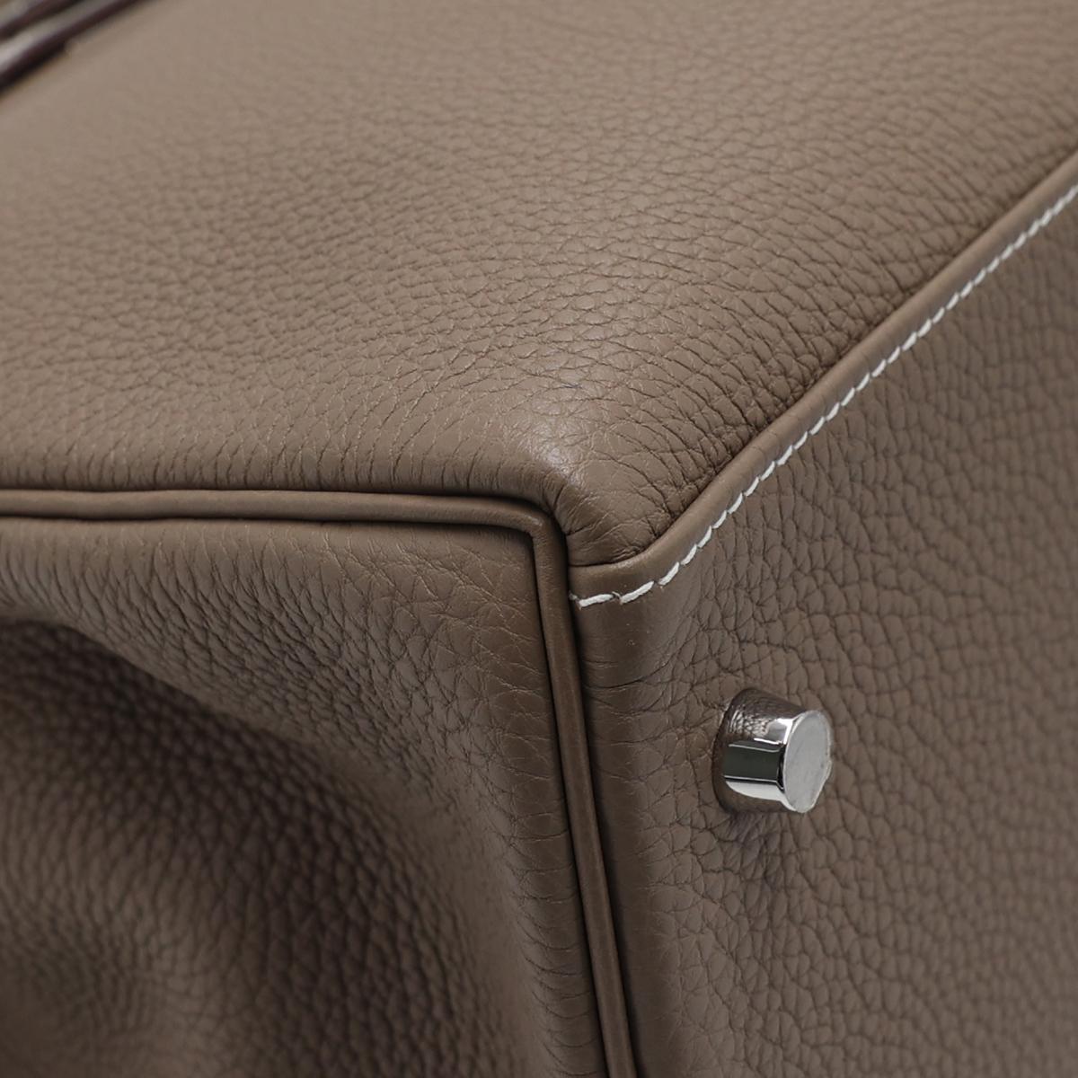 Unused ( Rank NS ) HERMÈS Limited Edition Kelly 42 Maxi Etoupe (18) Togo Palladium hardware B (2023) - 9
