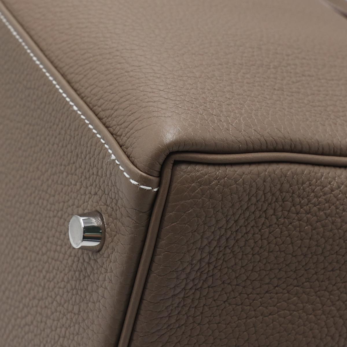 Unused ( Rank NS ) HERMÈS Limited Edition Kelly 42 Maxi Etoupe (18) Togo Palladium hardware B (2023) - 8