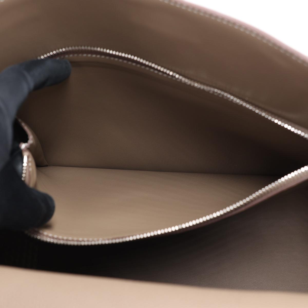 Unused ( Rank NS ) HERMÈS Limited Edition Kelly 42 Maxi Etoupe (18) Togo Palladium hardware B (2023) - 19
