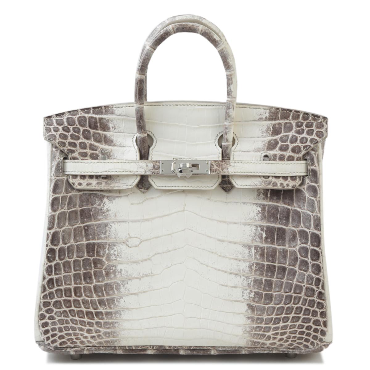 Unused ( Rank NS ) HERMÈS Limited Edition Birkin 25 Himalaya Matte Niloticus Crocodile Palladium hardware X (2016) - 1