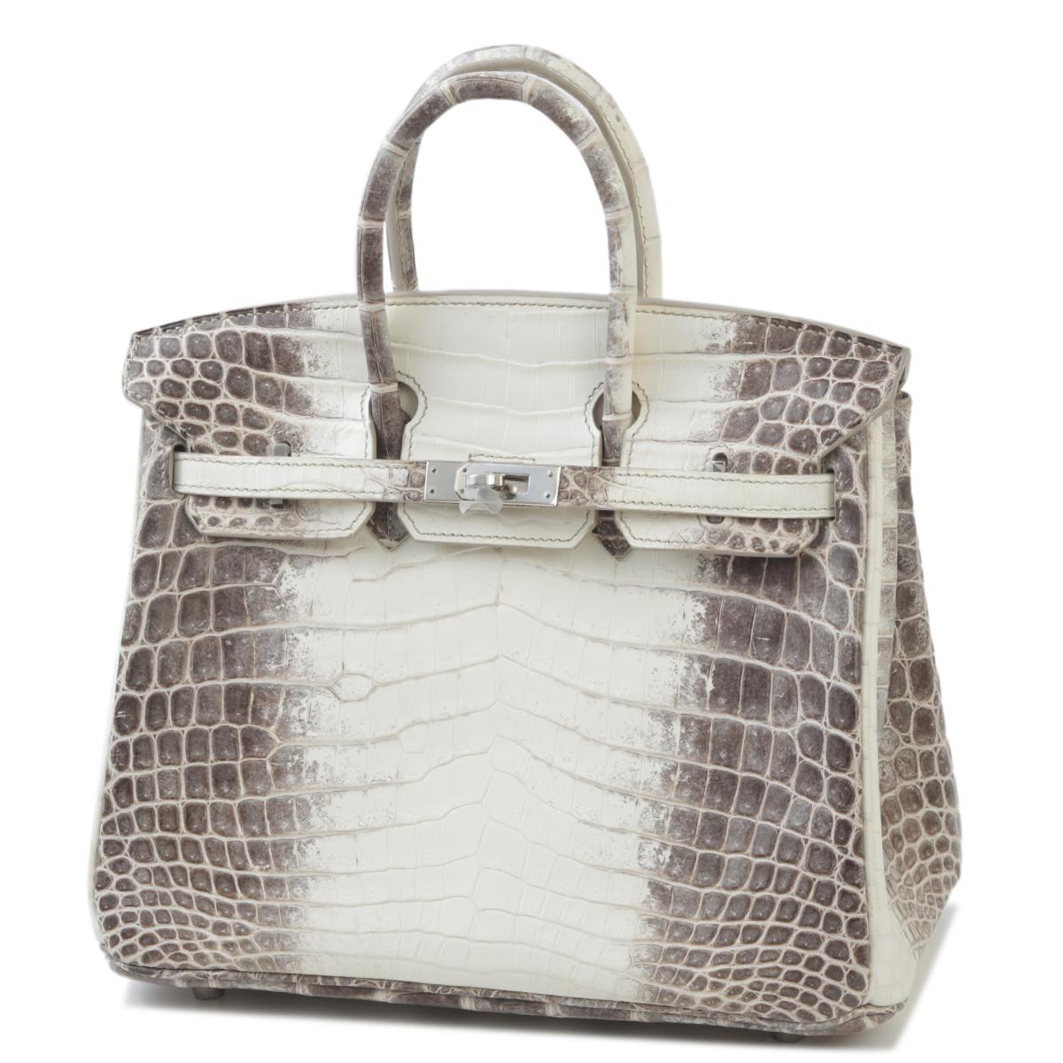 Unused ( Rank NS ) HERMÈS Limited Edition Birkin 25 Himalaya Matte Niloticus Crocodile Palladium hardware X (2016) - 2