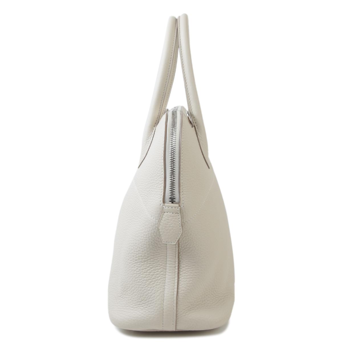 Excellent ( Rank SA ) HERMÈS Bolide 31 Craie (10) Clemence Palladium hardware C (2018) - 4